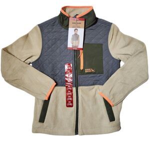Eddie Bauer Kids Polar Fleece Jacket Medium 7/8 Natural NWT